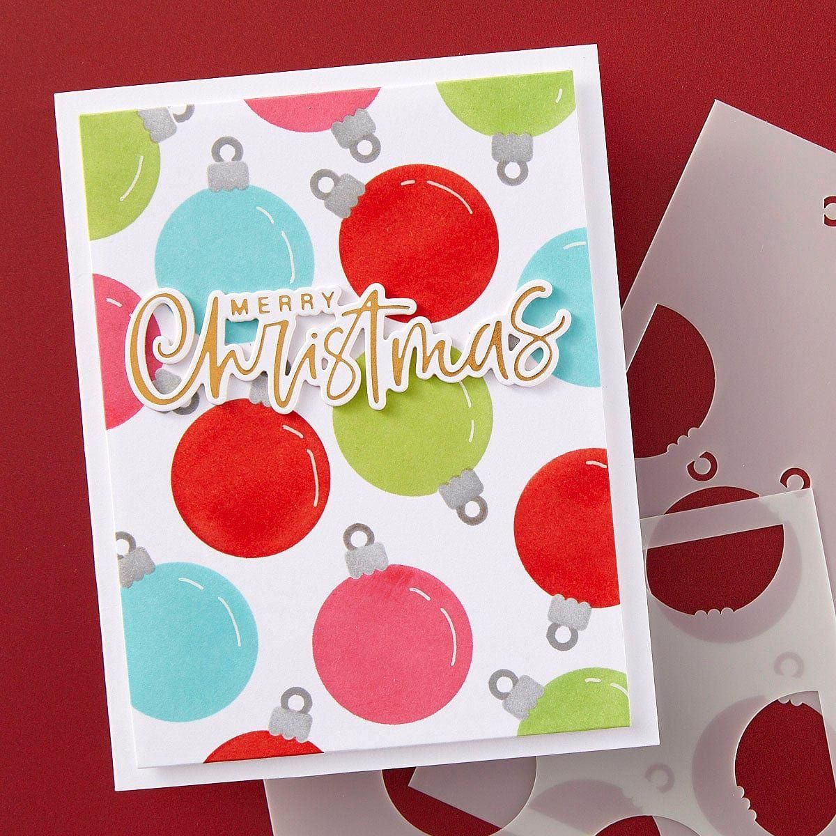Baubles & Festive Background- Stencil of the Month - Image 9