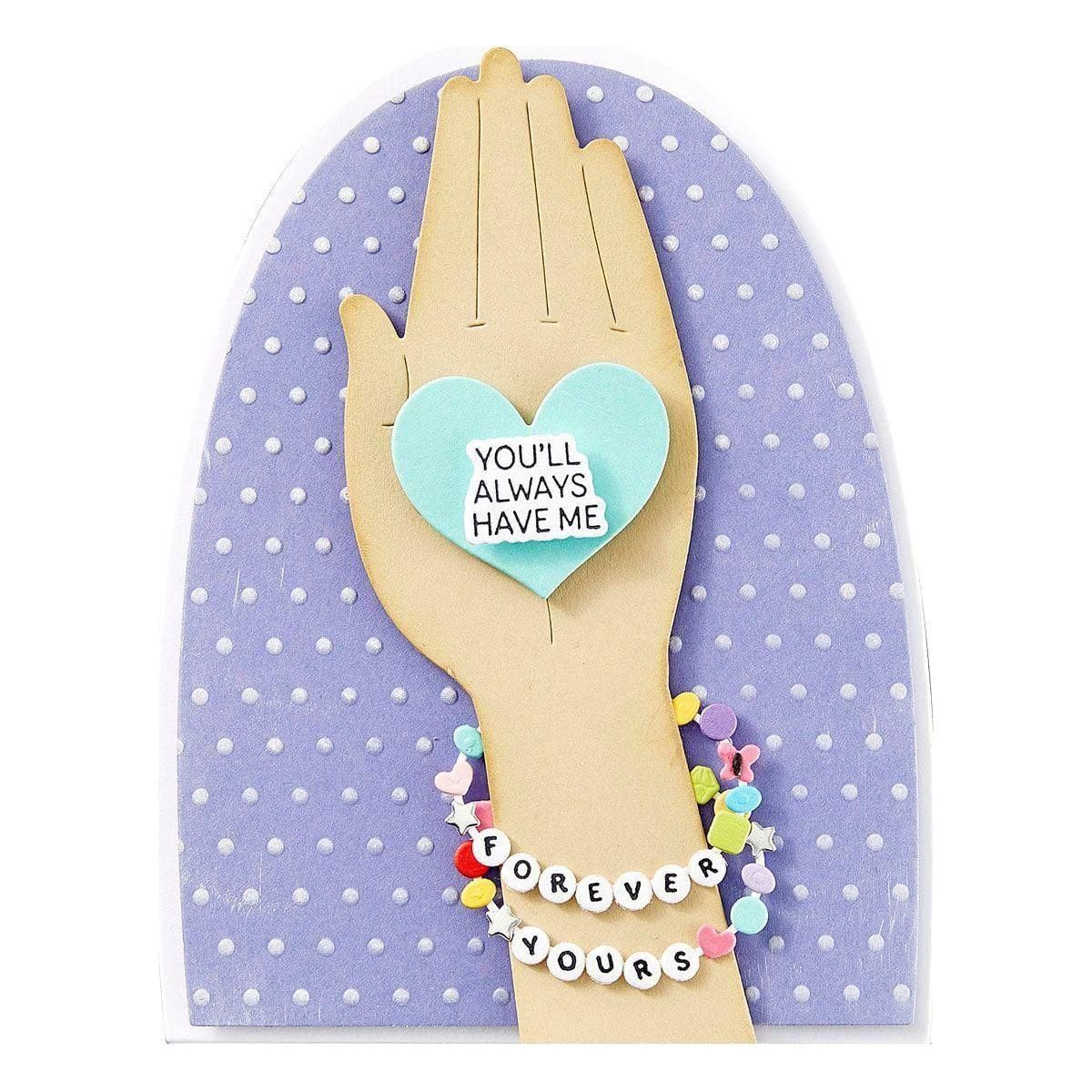 Bestie Sentiments Press Plate & Die Set from the Beads of Friendship Collection - Image 5