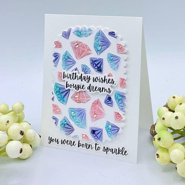 Bougie Birthday Sentiments Press Plate & Die Set from the Bougie Birthday Collection by Nina Boettcher - Image 5