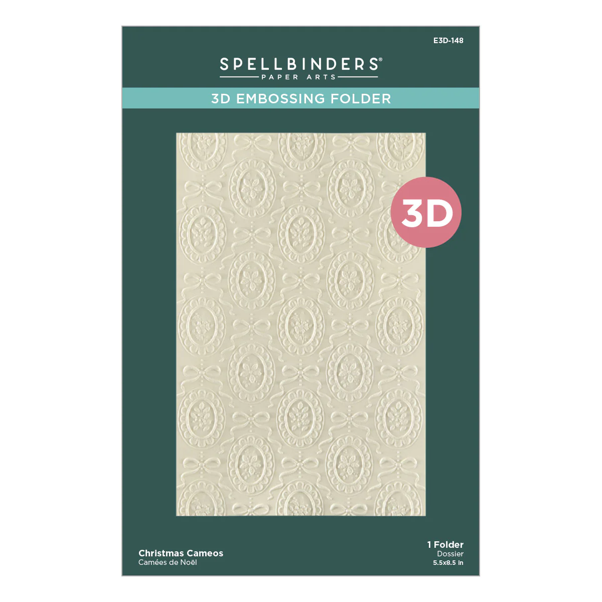 Christmas Cameos 3D Embossing Folder - Image 7