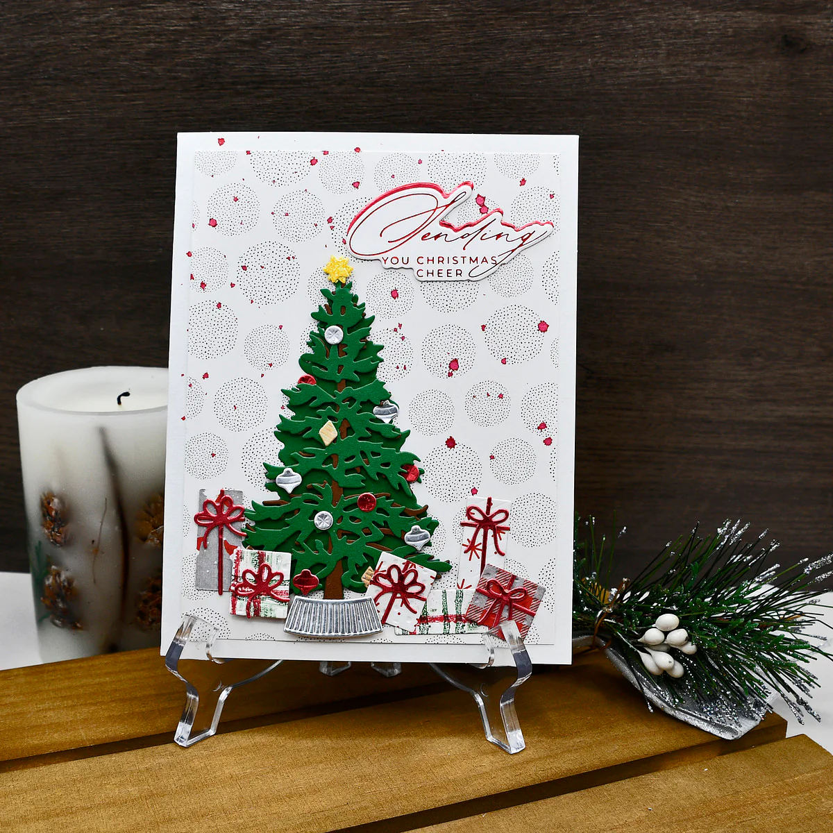 Classic Christmas Tree Etched Dies by Simon Hurley - Image 3