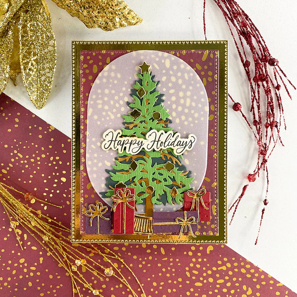 Classic Christmas Tree Etched Dies by Simon Hurley - Image 4