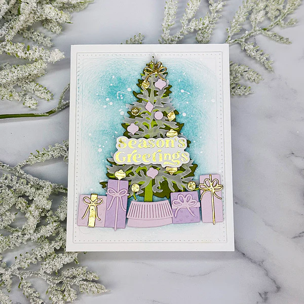 Classic Christmas Tree Etched Dies by Simon Hurley - Image 6