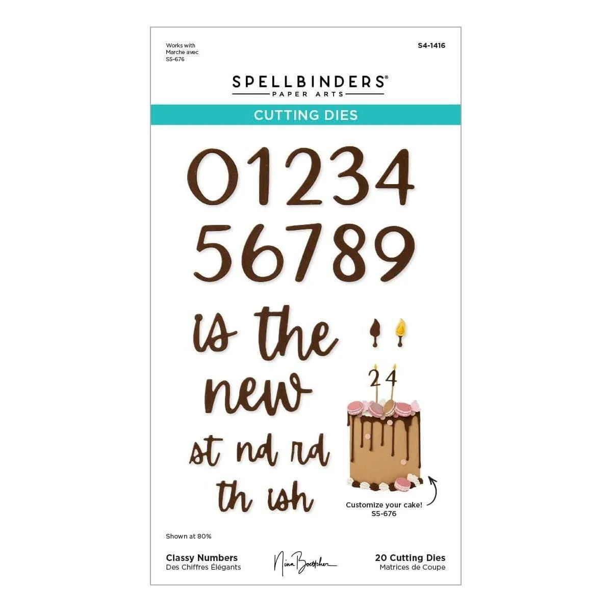 Classy Numbers Etched Dies from the Bougie Birthday Collection by Nina Boettcher - Image 13