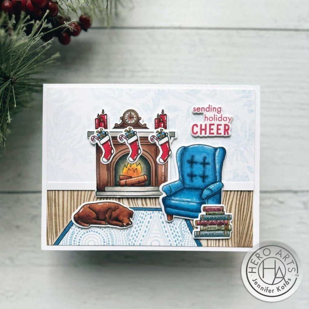 Hero Arts Cozy Study Clear Stamp Set - Image 3