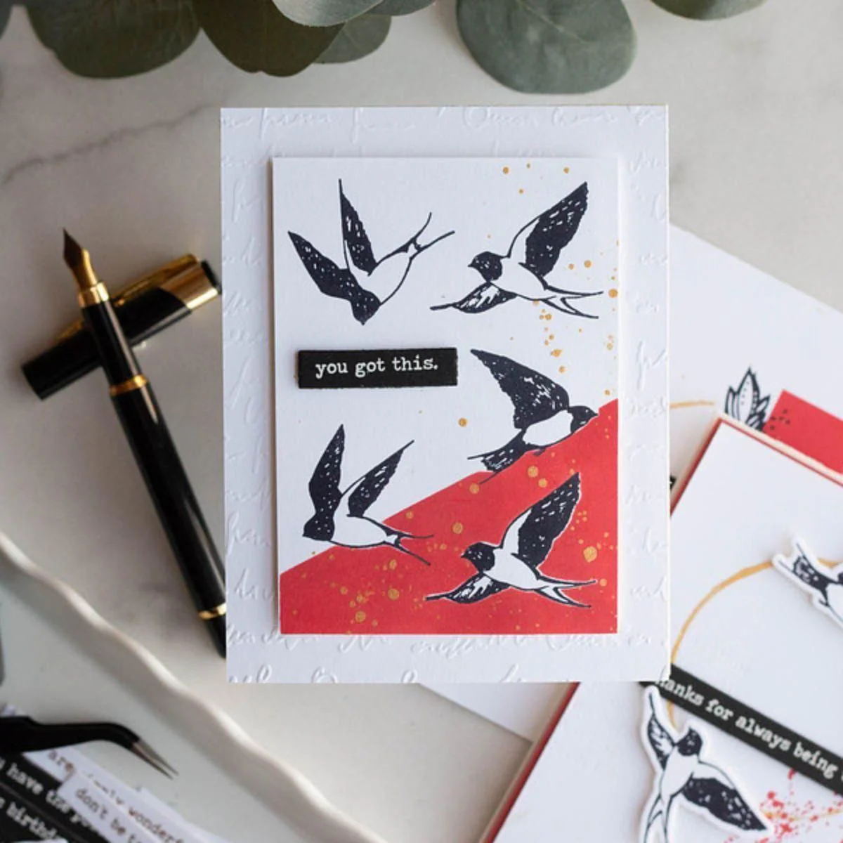 Collaged Birds BetterPress Plates & Die Set by Dina Wakley - Image 3