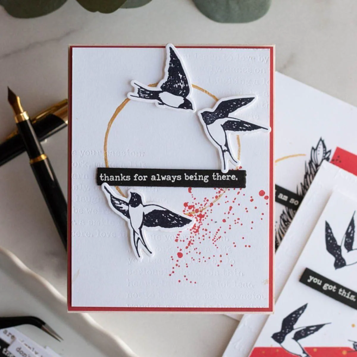 Collaged Birds BetterPress Plates & Die Set by Dina Wakley - Image 4