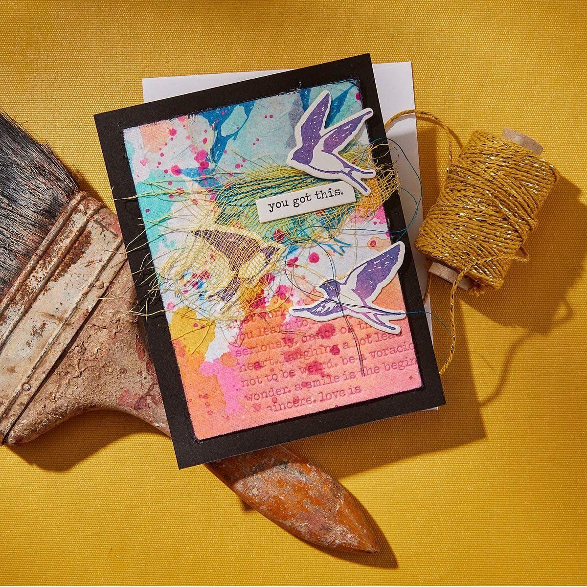 Collaged Birds BetterPress Plates & Die Set by Dina Wakley - Image 8