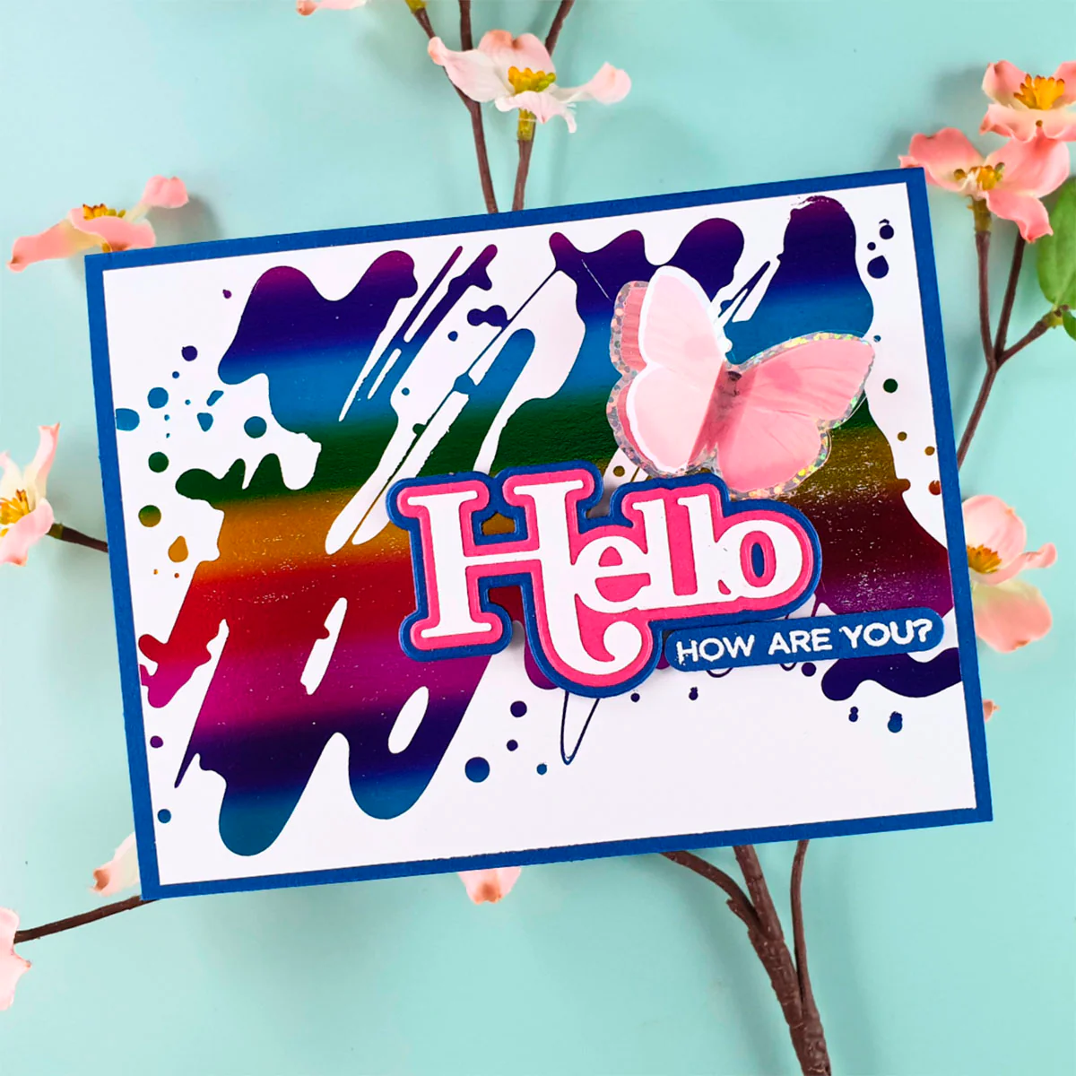 Colorful Splash - Glimmer Hot Foil Kit of the Month (Plates Only) - Image 3