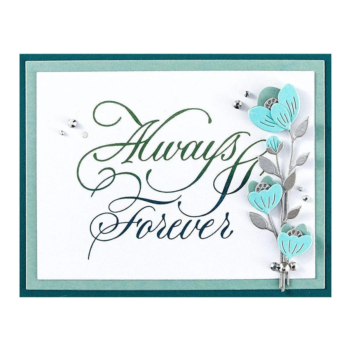 Copperplate Always & Forever BetterPress Plate from the Copperplate On Your Wedding Day Collection by Paul Antonio - Image 5