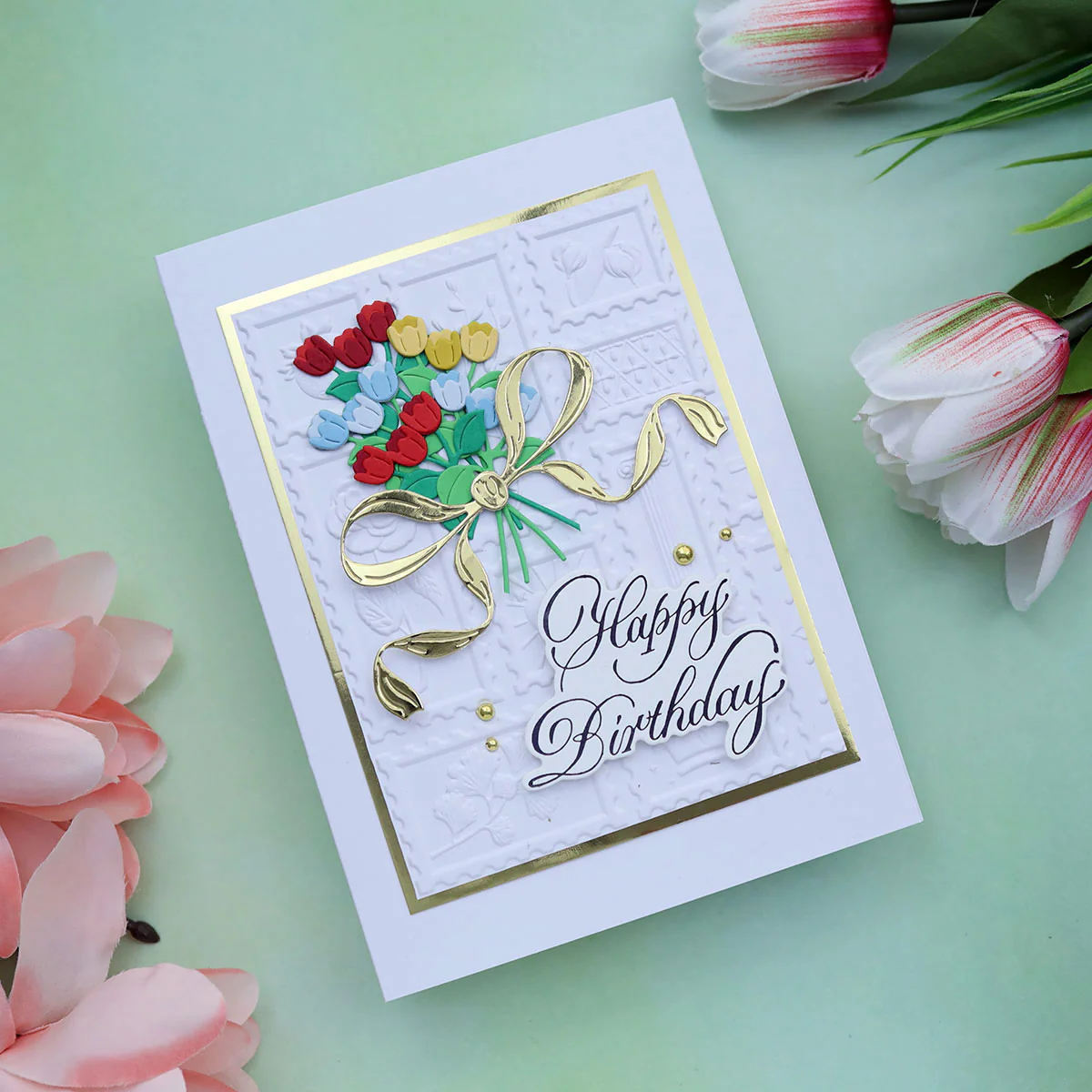 Copperplate Happy Birthday and Everything BetterPress Plate & Die Set by Paul Antonio - Image 4