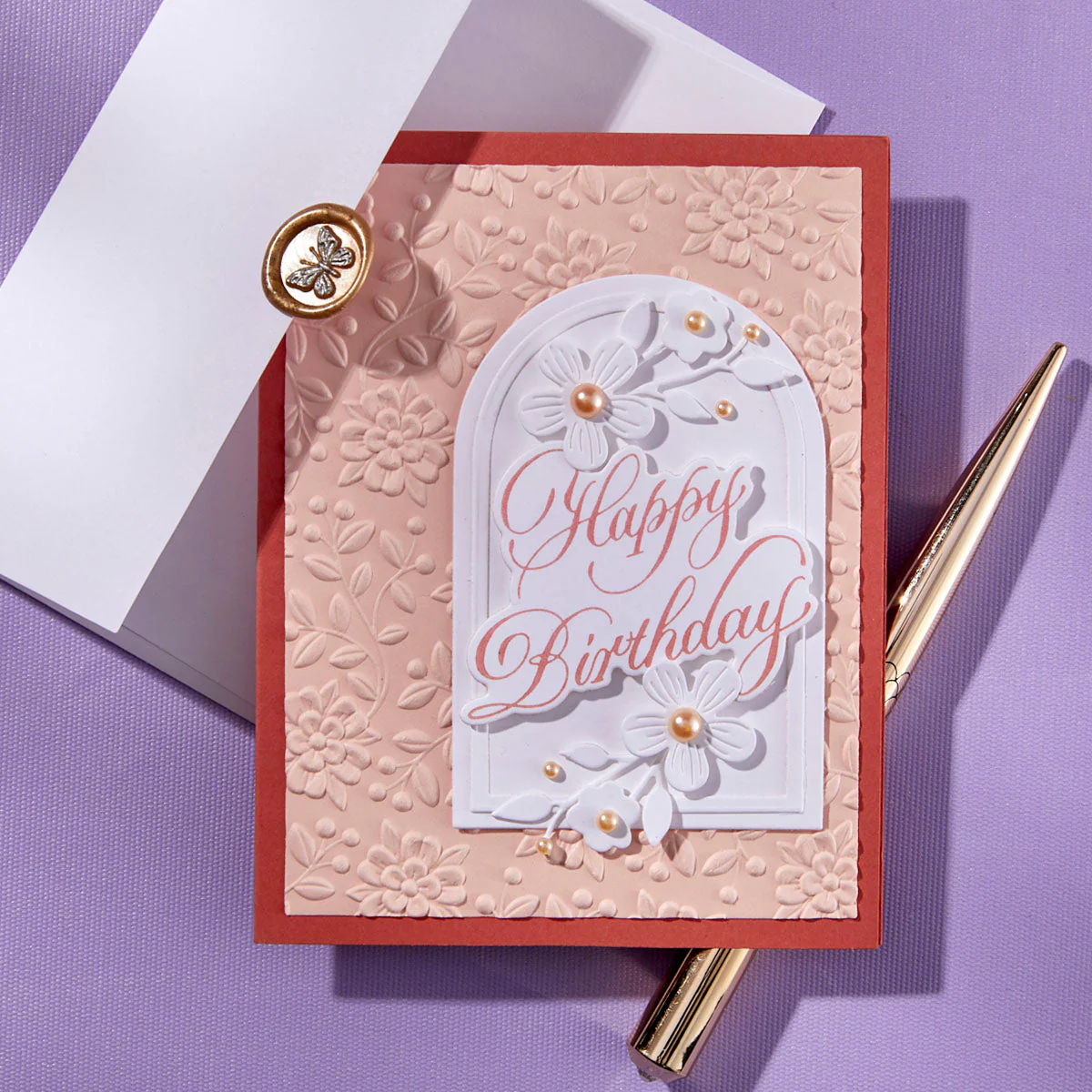 Copperplate Happy Birthday and Everything BetterPress Plate & Die Set by Paul Antonio - Image 8