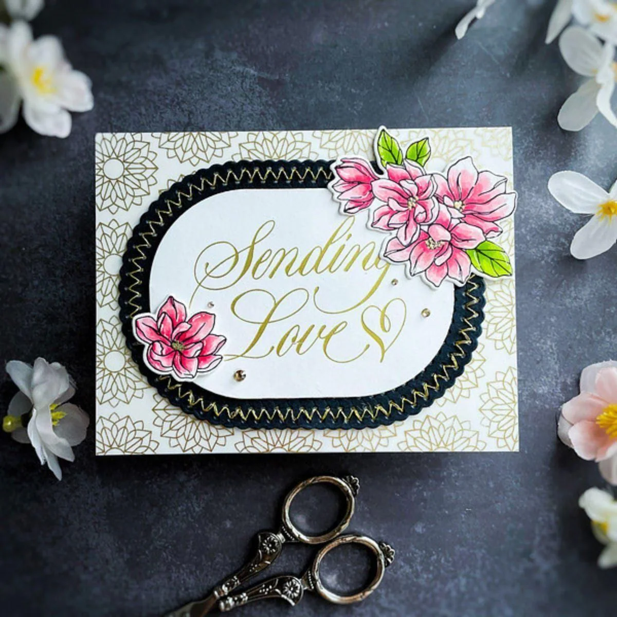Copperplate Sending Love BetterPress Plate from the Copperplate On Your Wedding Day Collection by Paul Antonio - Image 3