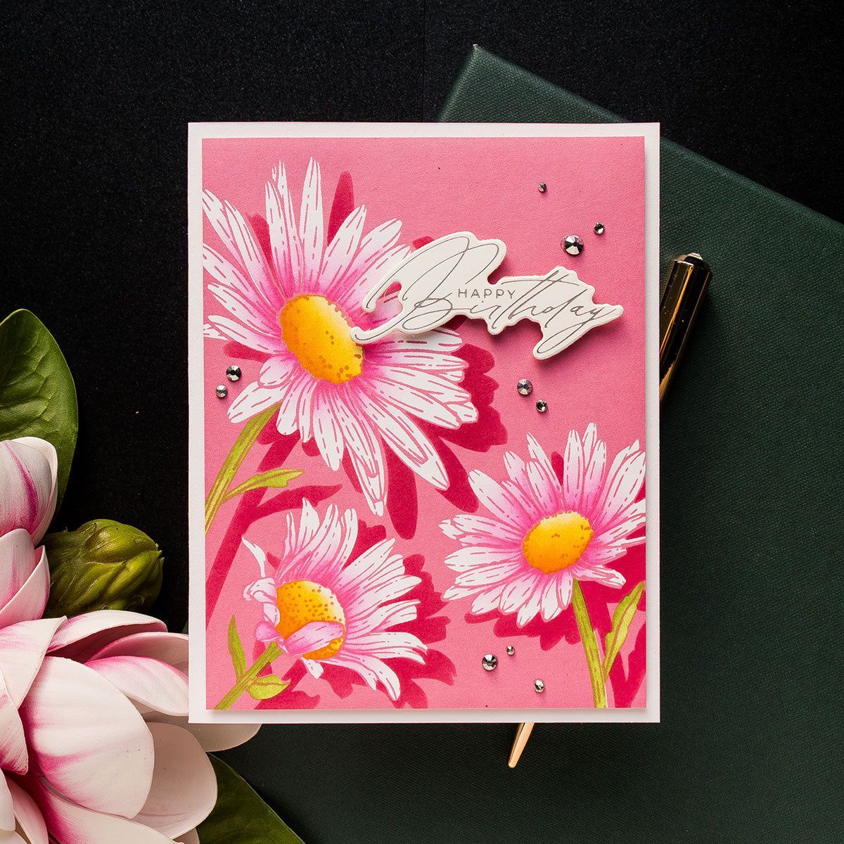 Daisy Trio BetterPress and Stencil Bundle by Yana Smakula - Image 5