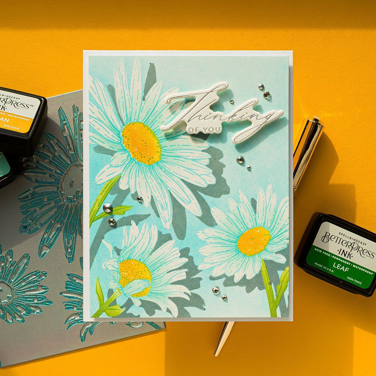 Daisy Trio BetterPress and Stencil Bundle by Yana Smakula - Image 4