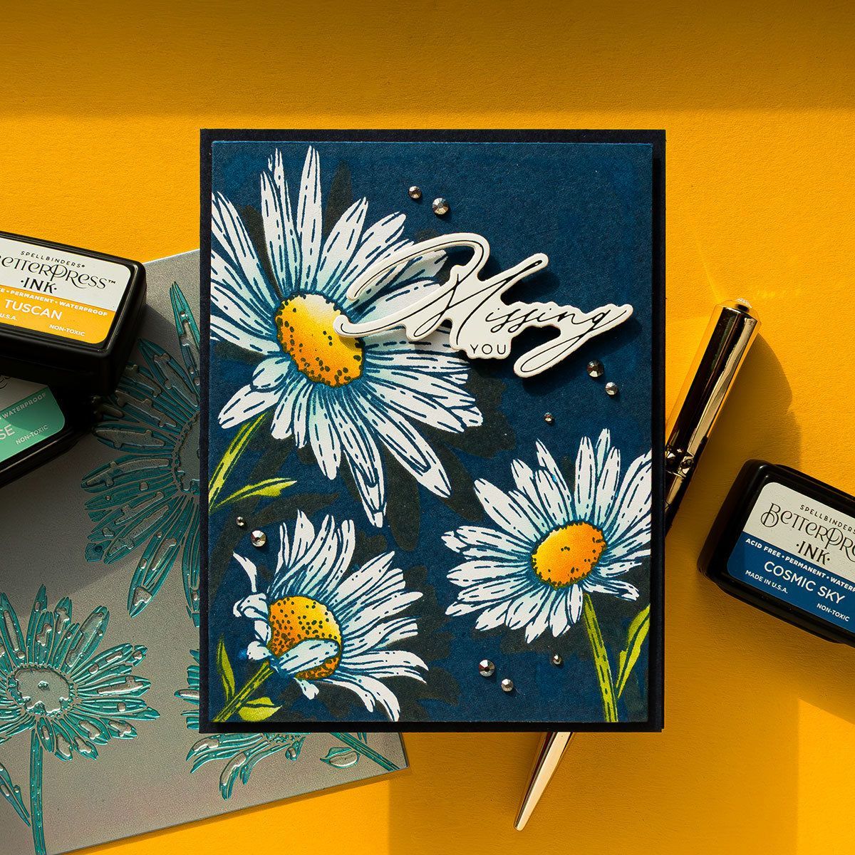 Daisy Trio BetterPress and Stencil Bundle by Yana Smakula - Image 6