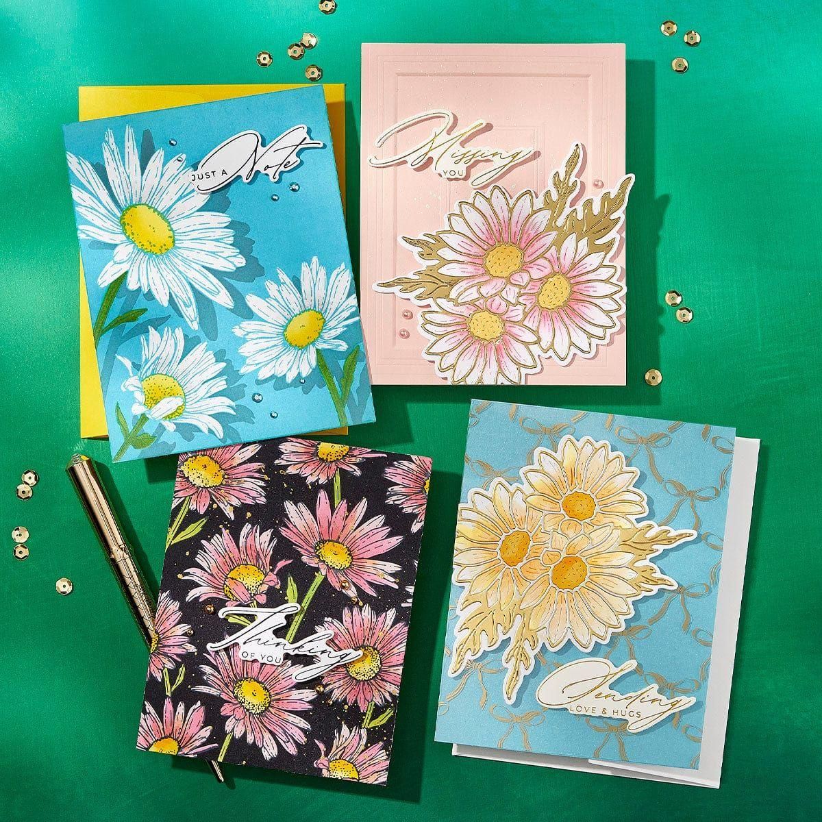 Daisy Shower BetterPress and Stencil Bundle by Yana Smakula - Image 7