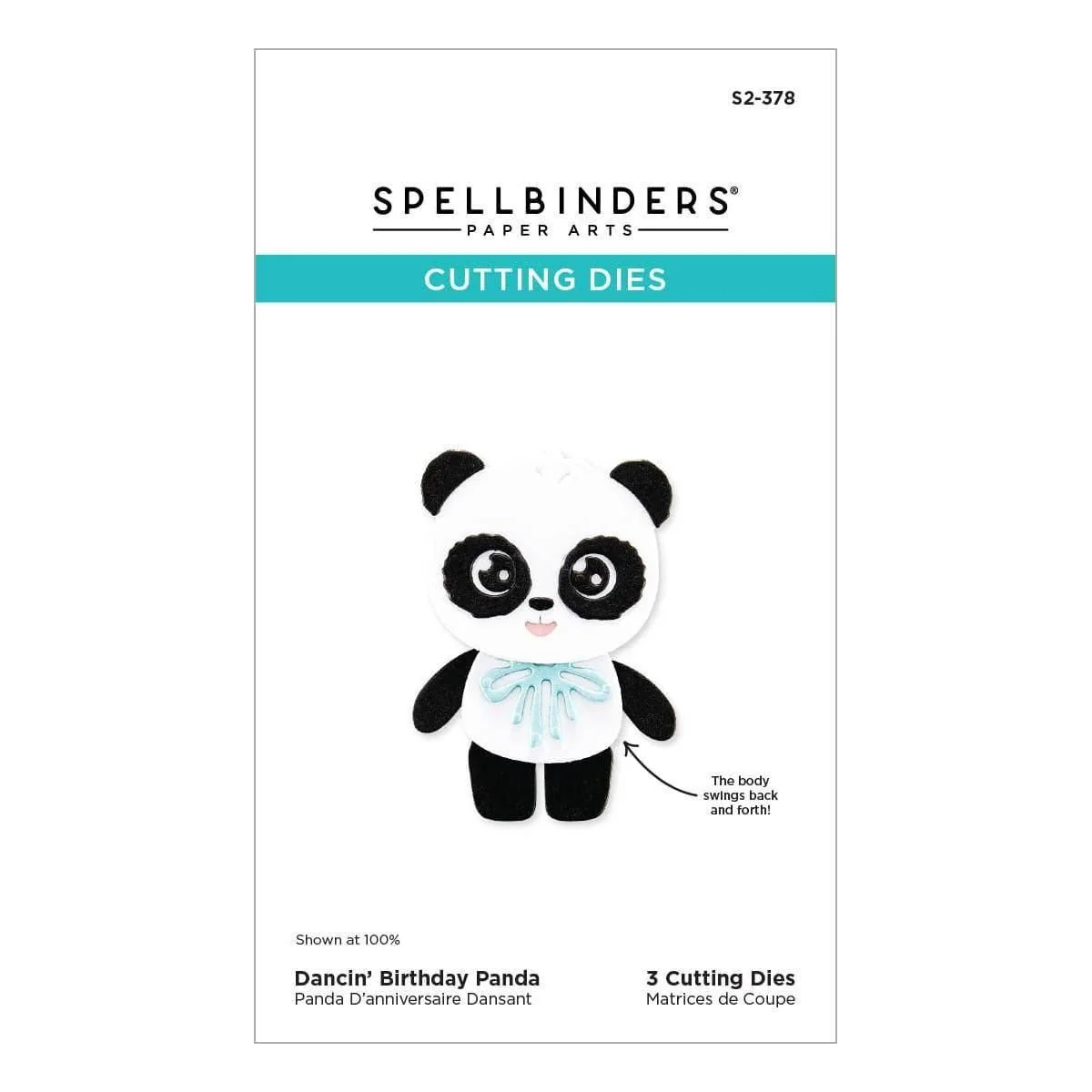 Dancin' Birthday Panda Etched Dies - Image 10