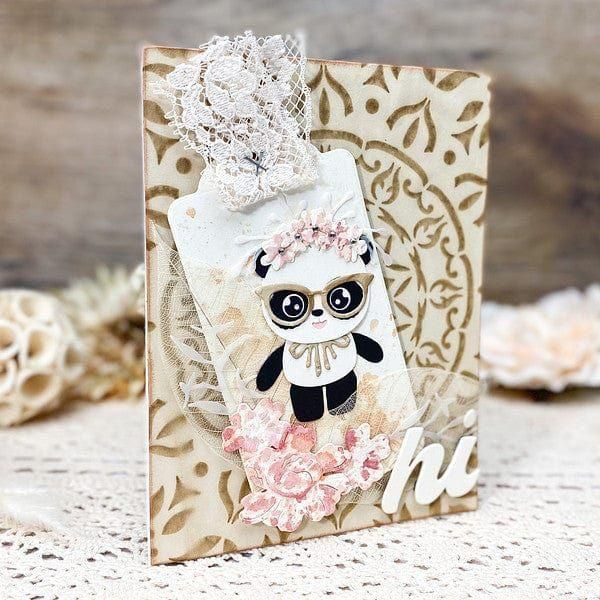 Dancin' Birthday Panda Etched Dies - Image 3