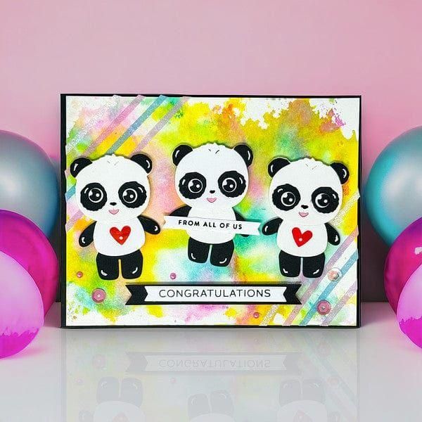 Dancin' Birthday Panda Etched Dies - Image 4
