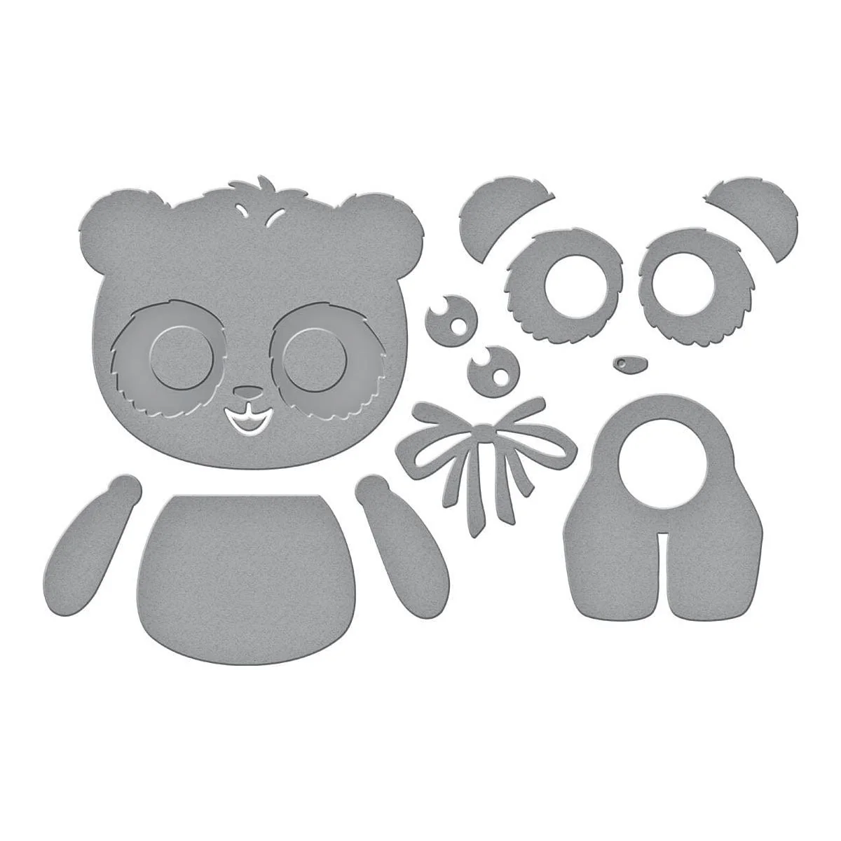 Dancin' Birthday Panda Etched Dies - Image 8