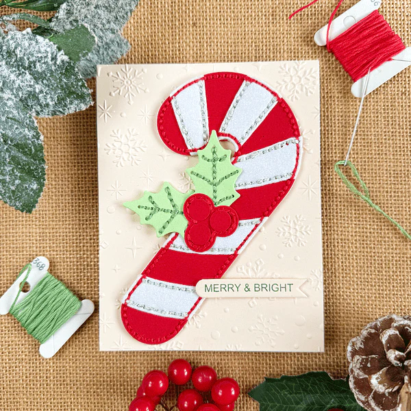 Felt Candy Cane Etched Dies by Nichol Spohr - Image 7