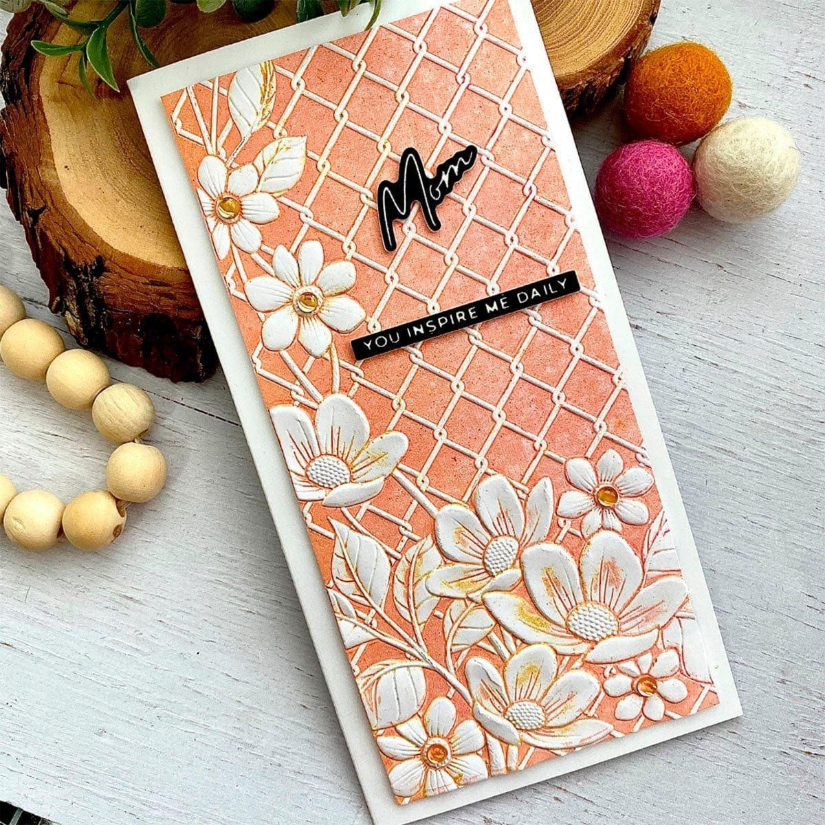 Floral Fence of Togetherness -  3D Embossing Folder of the Month - Image 14