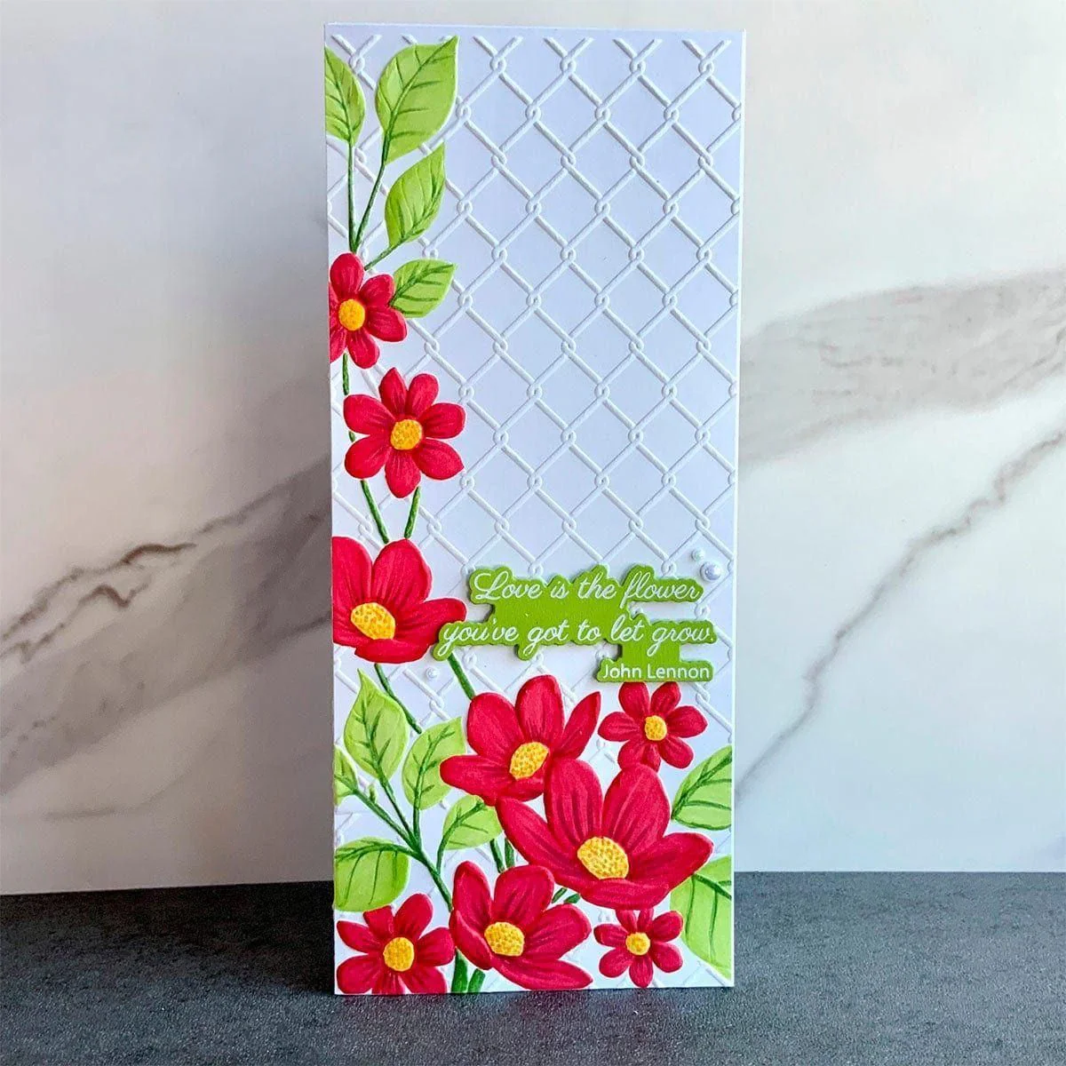 Floral Fence of Togetherness -  3D Embossing Folder of the Month - Image 8
