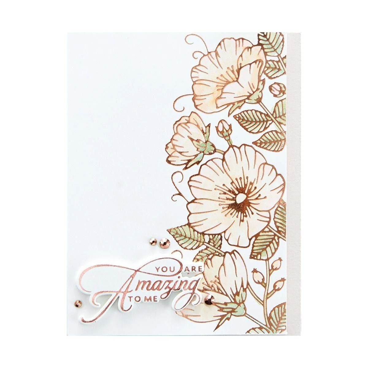 Glimmer Hot Foil Roll - Rose Gold - Image 5