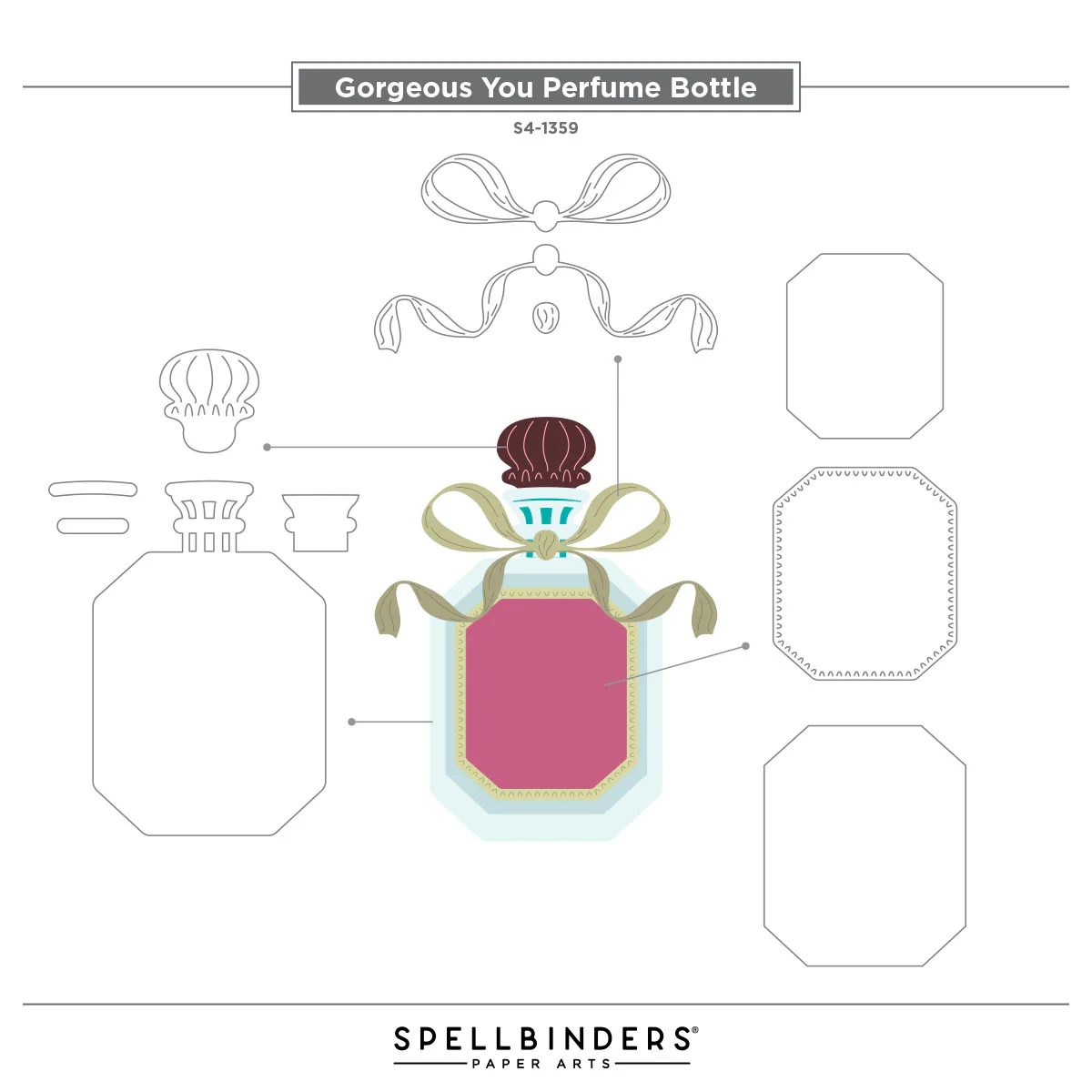 Gorgeous You Perfume Bottle Etched Dies - Image 3