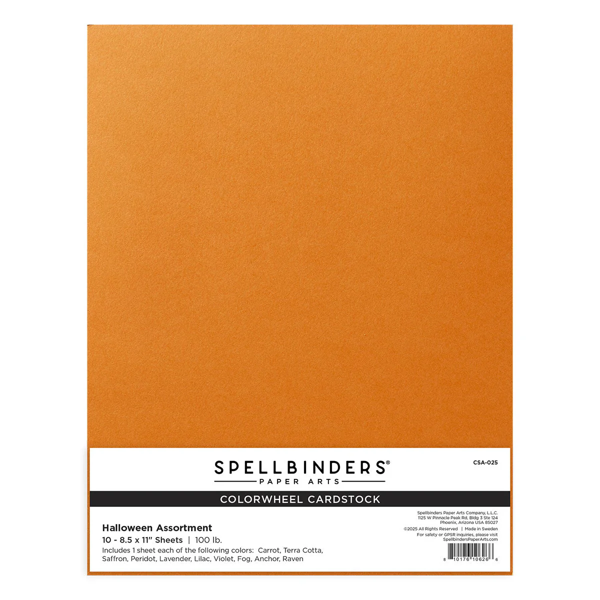 Halloween Assortment ColorWheel Cardstock 8.5 x 11" - 10 Sheets - Image 2