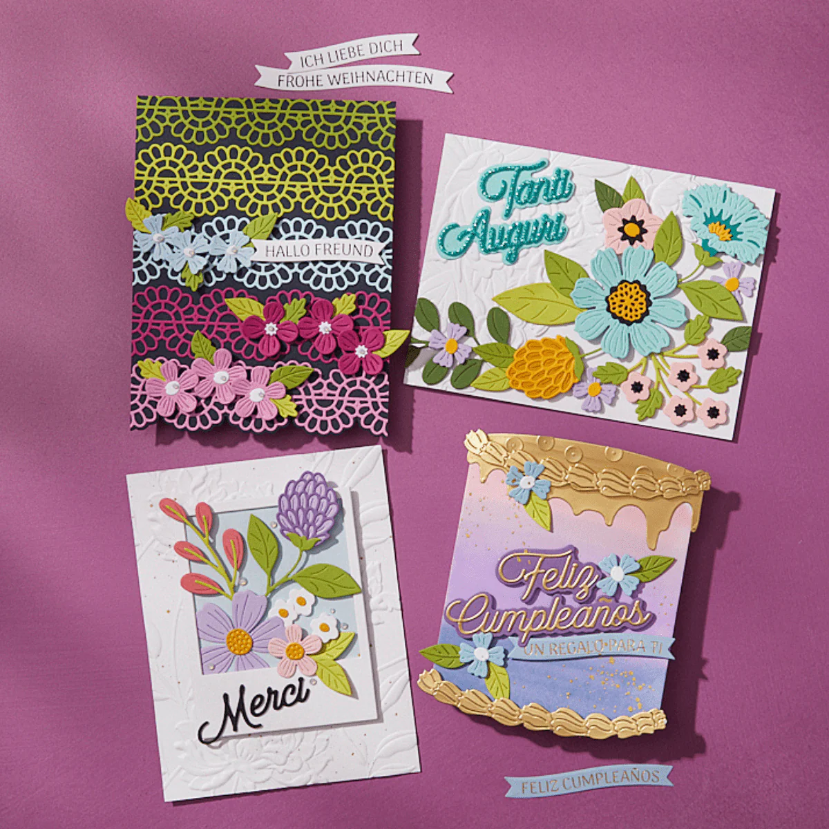 Italian Everyday Sentiments Etched Dies - Image 3