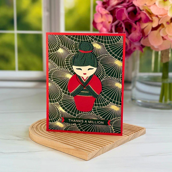 Kokeshi Dolls Etched Dies by Alex Syberia Designs - Image 10