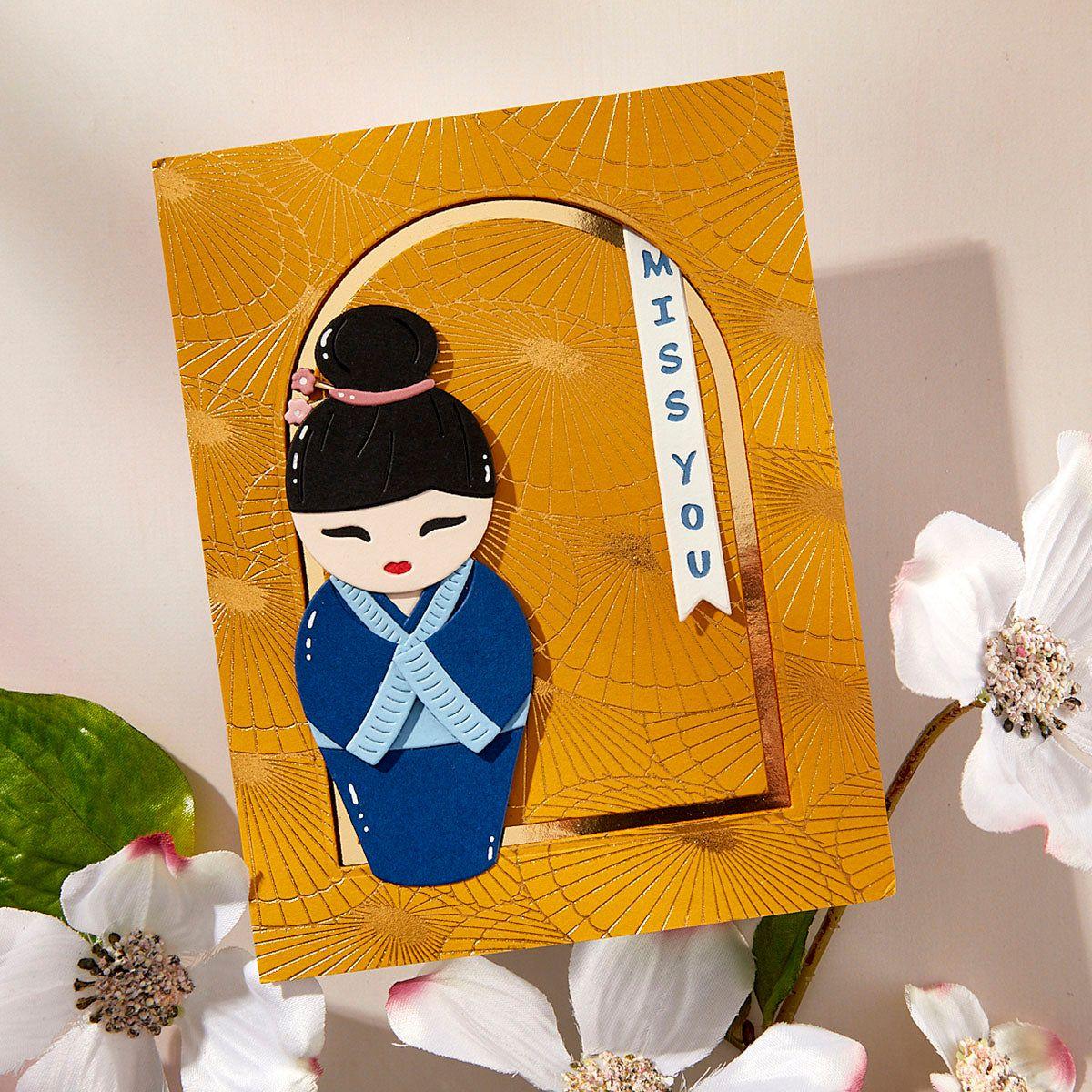 Kokeshi Dolls Etched Dies by Alex Syberia Designs - Image 3