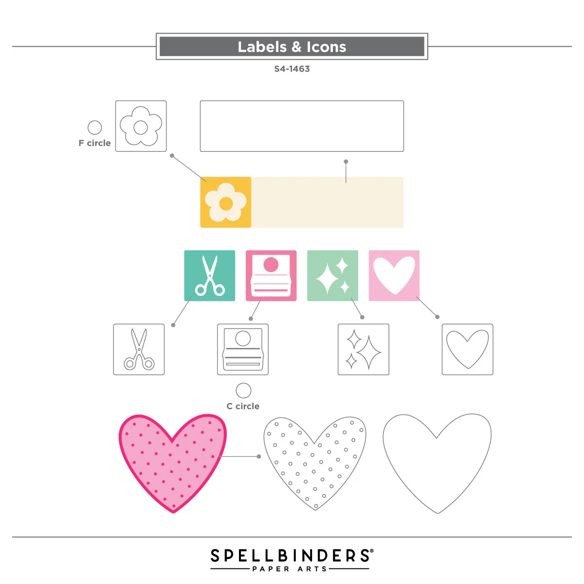 Labels & Icons Etched Dies from the Crafty Babe Collection with Simple Stories - Image 7