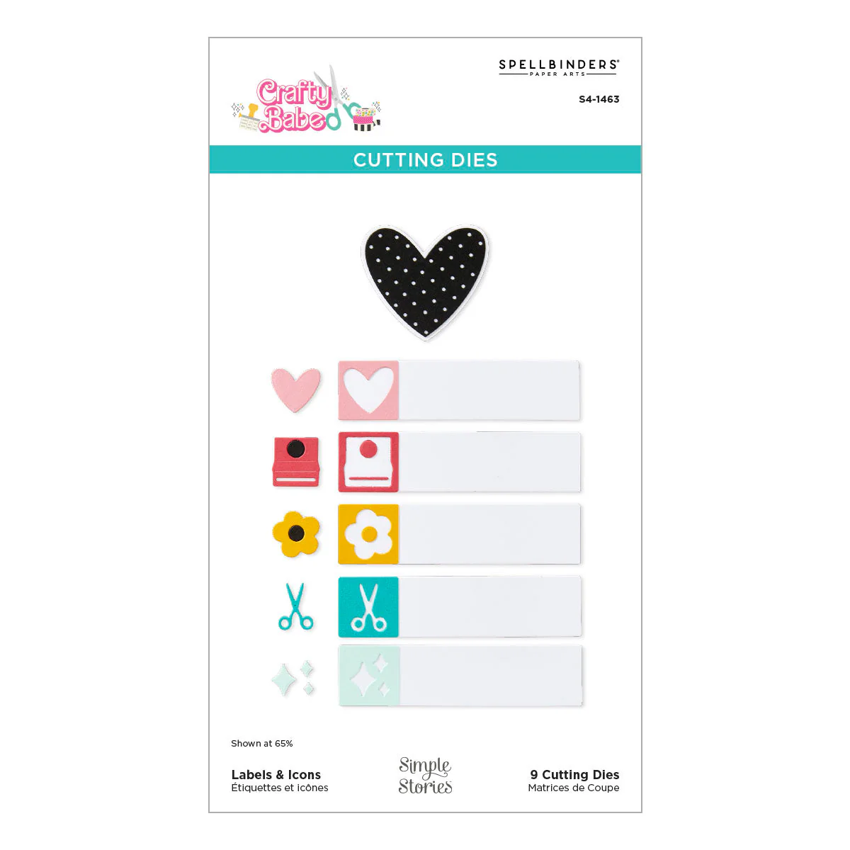 Labels & Icons Etched Dies from the Crafty Babe Collection with Simple Stories - Image 8