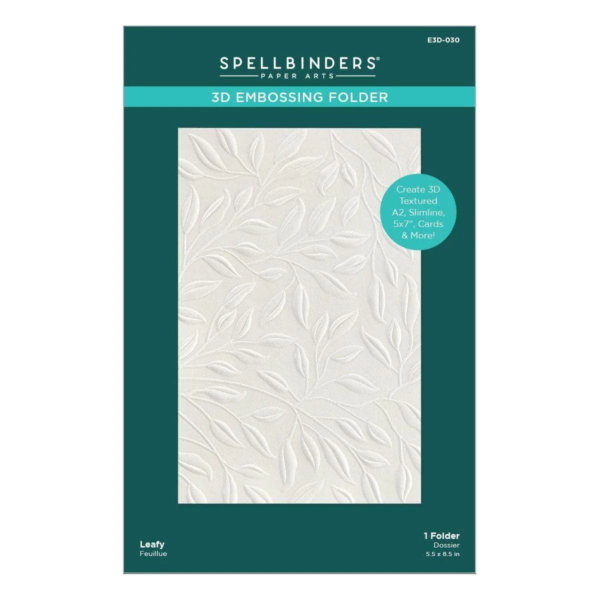 Leafy 3D Embossing Folder - Image 6