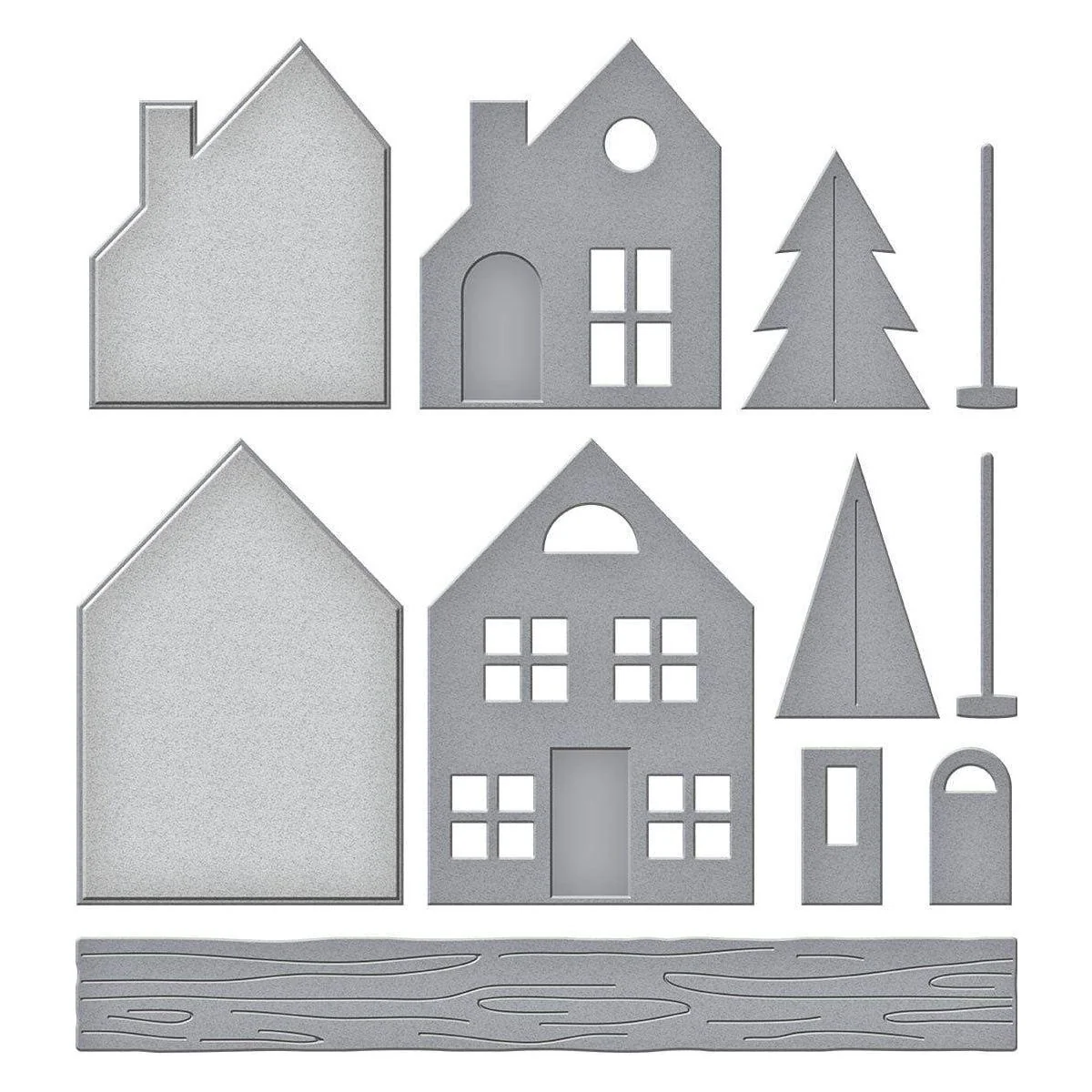Mantel Village and Decorations Etched Dies Bundle by Simon Hurley - Image 3
