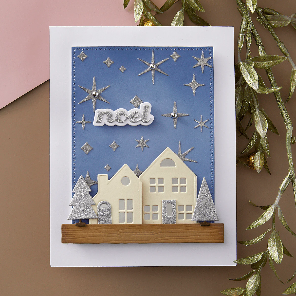 Mantel Village and Decorations Etched Dies Bundle by Simon Hurley - Image 5
