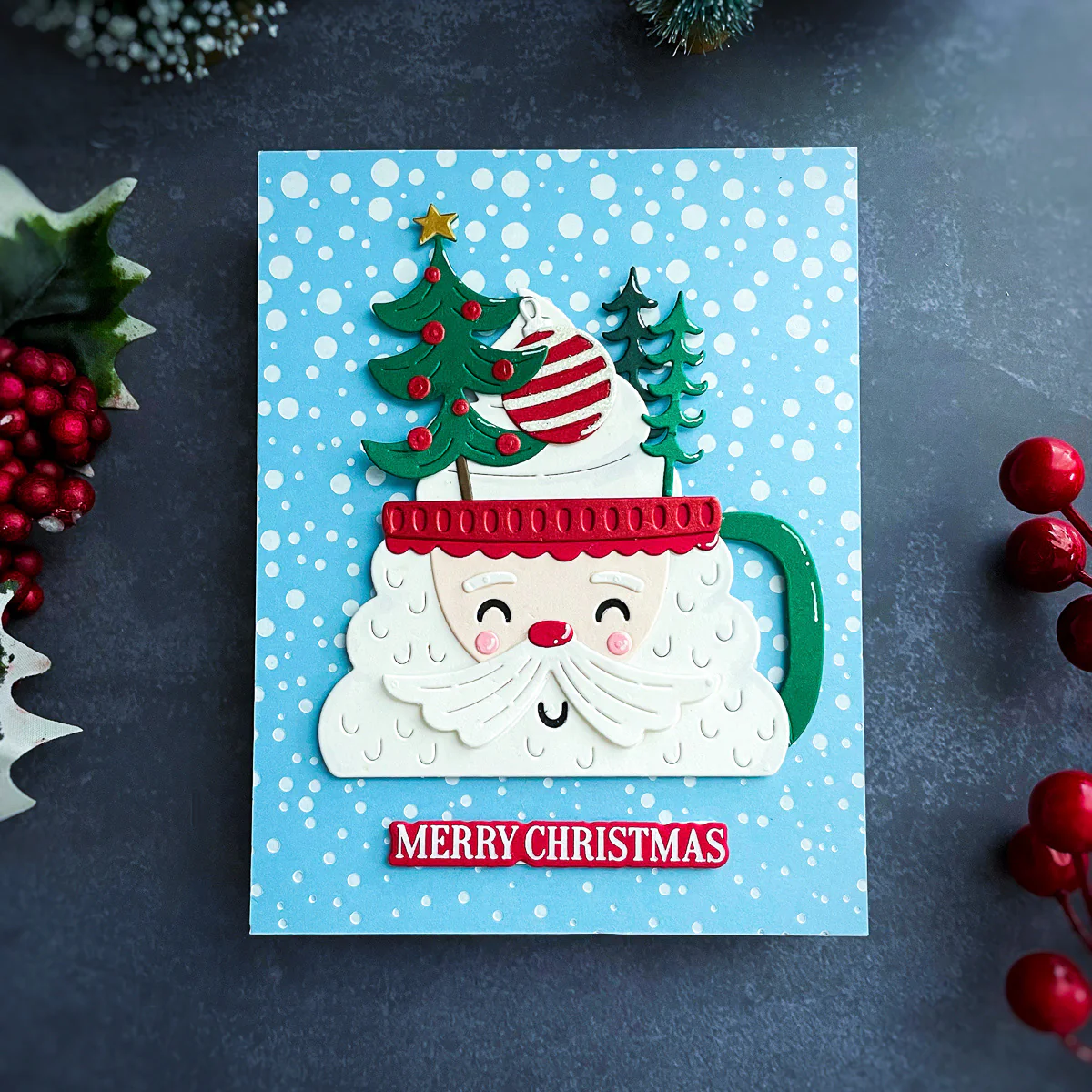 Merry Messages Plate & Die Set