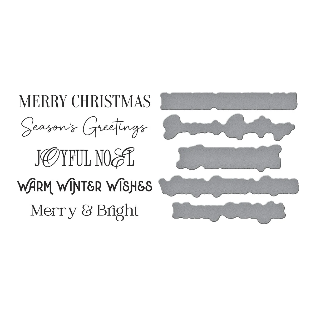 Merry Messages Plate & Die Set - Image 2