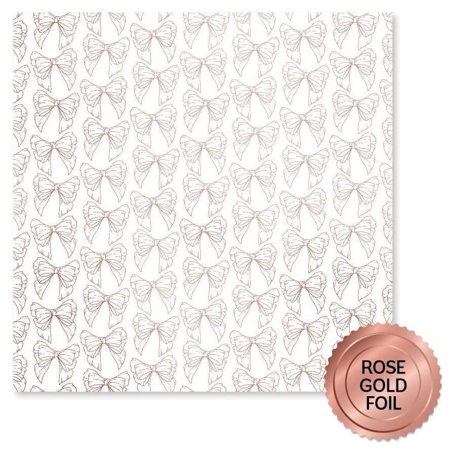Paper Rose - Rose Gold Foil Lavender & Roses 12x12 Deluxe Paper Collection - Image 10