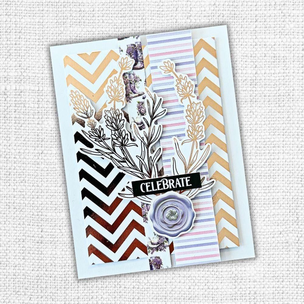 Paper Rose - Rose Gold Foil Lavender & Roses 12x12 Deluxe Paper Collection - Image 5