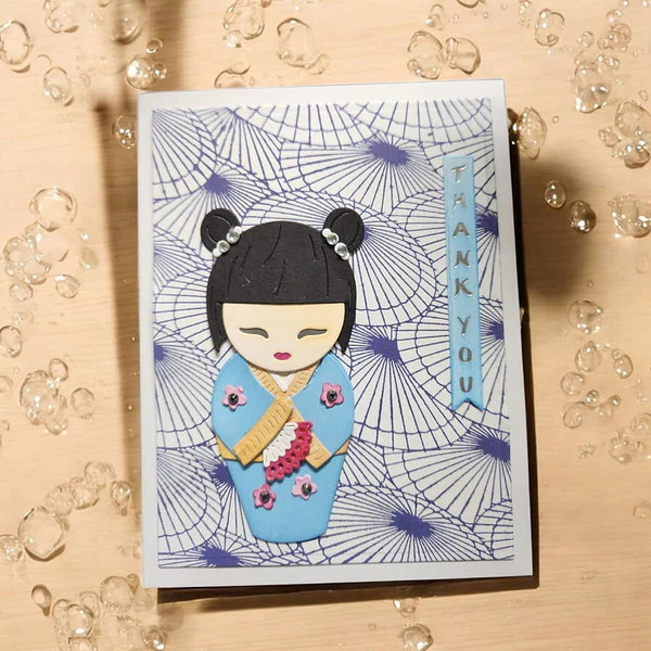 Kokeshi Dolls Etched Dies by Alex Syberia Designs - Image 9