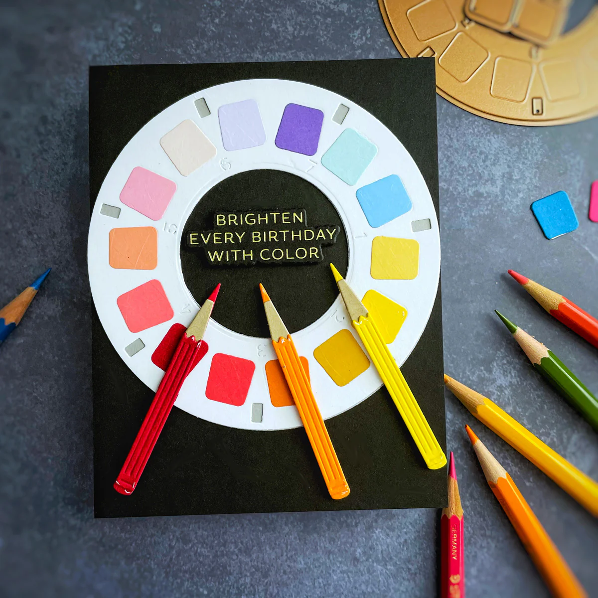 Reel Color Sentiments BetterPress Plate & Die Set from the Take Note Collection - Image 4