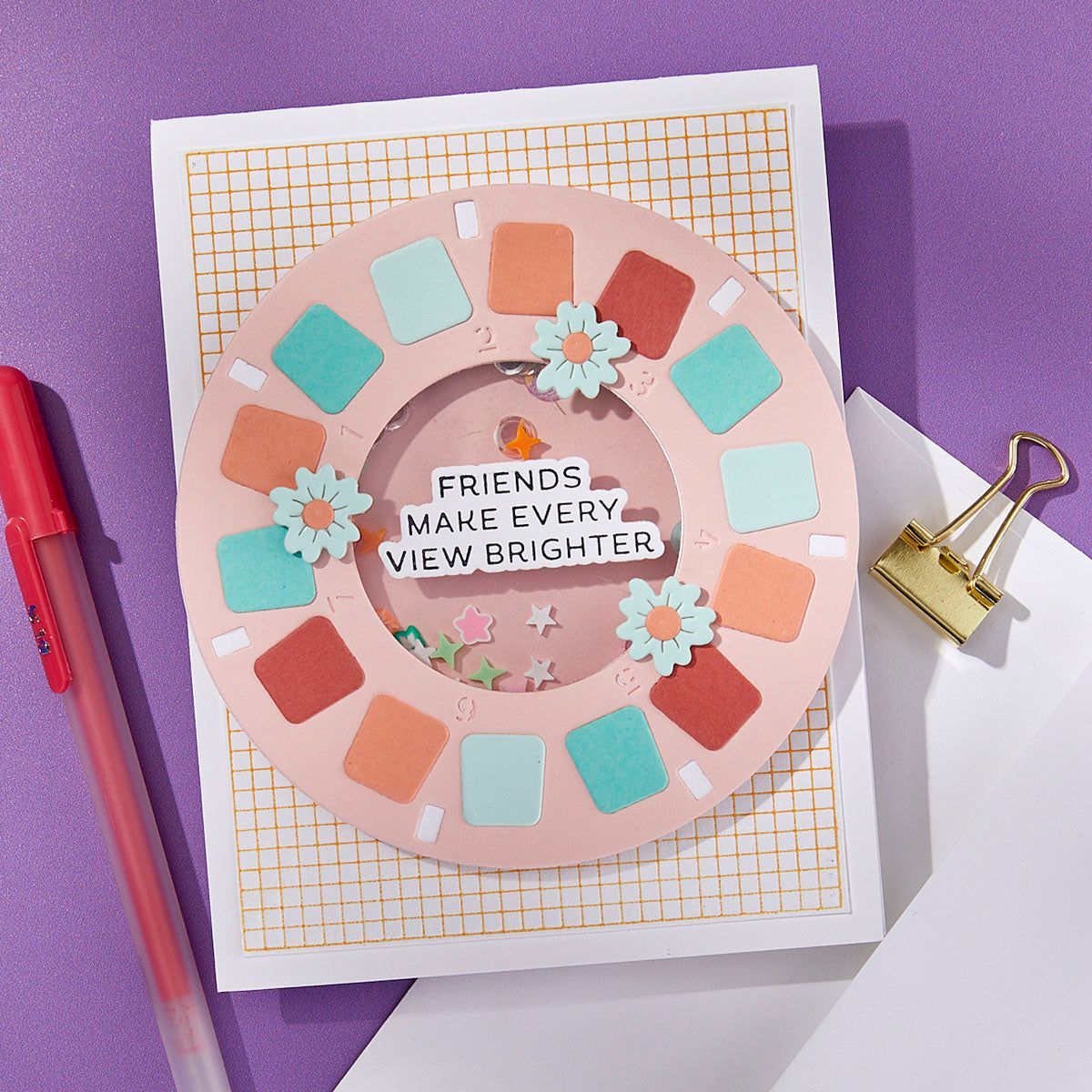 Reel Color Sentiments BetterPress Plate & Die Set from the Take Note Collection