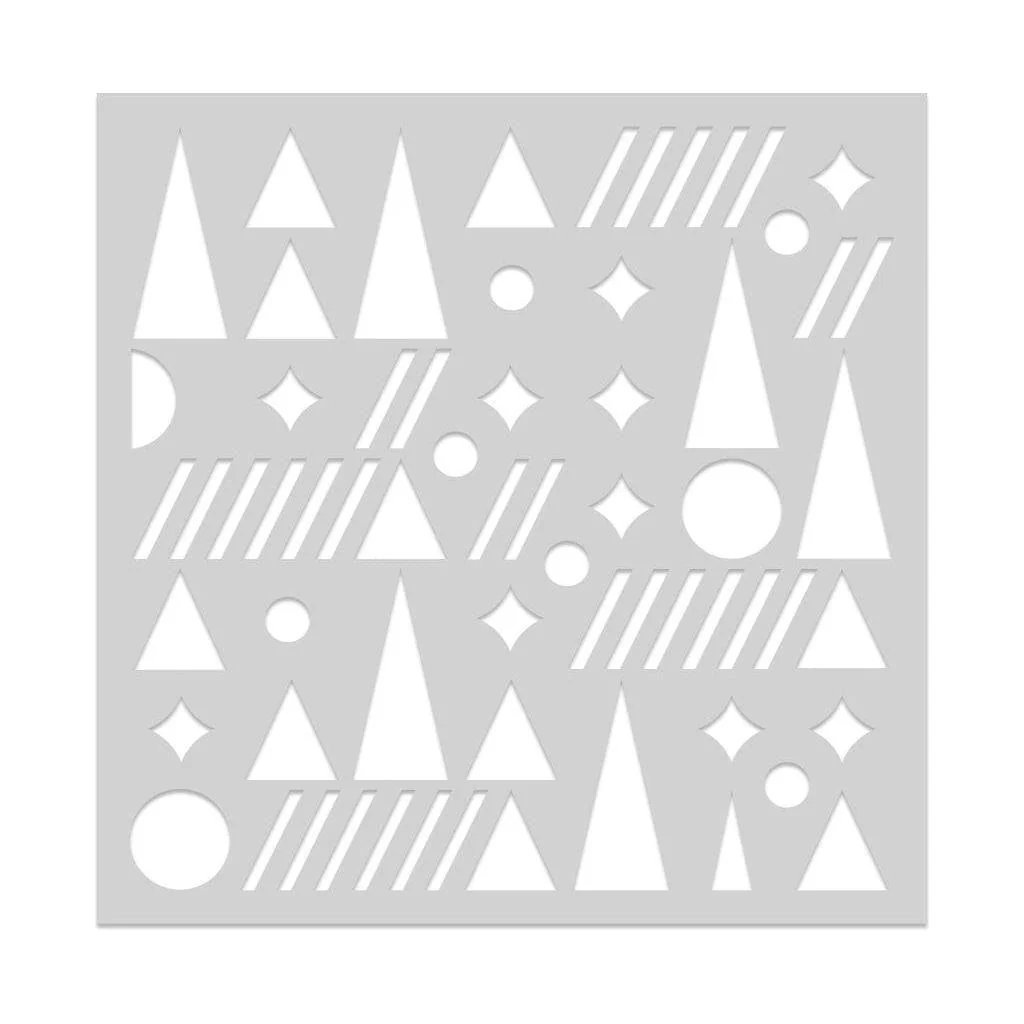 Hero Arts Geometric Holiday Stencil - Image 2