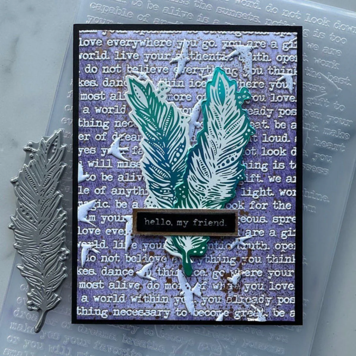 Soaring 3D Embossing Folder Embossing Folder by Dina Wakley - Image 2