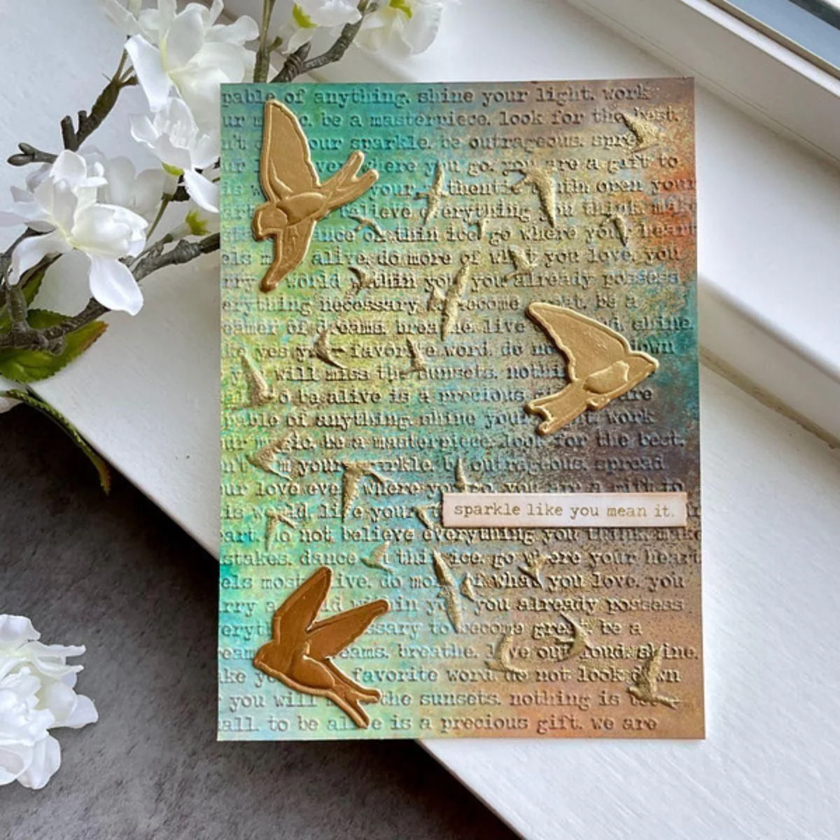 Soaring 3D Embossing Folder Embossing Folder by Dina Wakley - Image 3