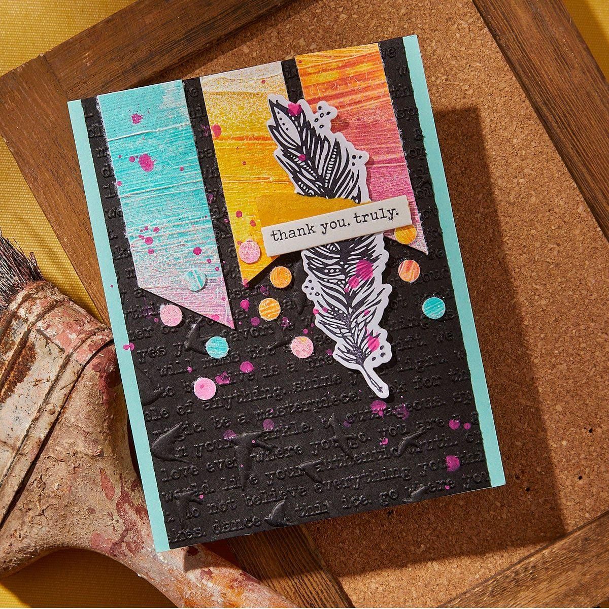 Soaring 3D Embossing Folder Embossing Folder by Dina Wakley - Image 4